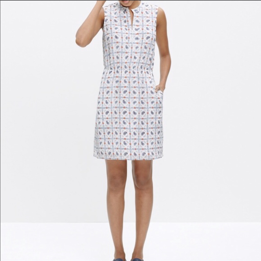 Madewell ‘Nora’ Tunic Paisley Dress W Pockets, Excellent Condition